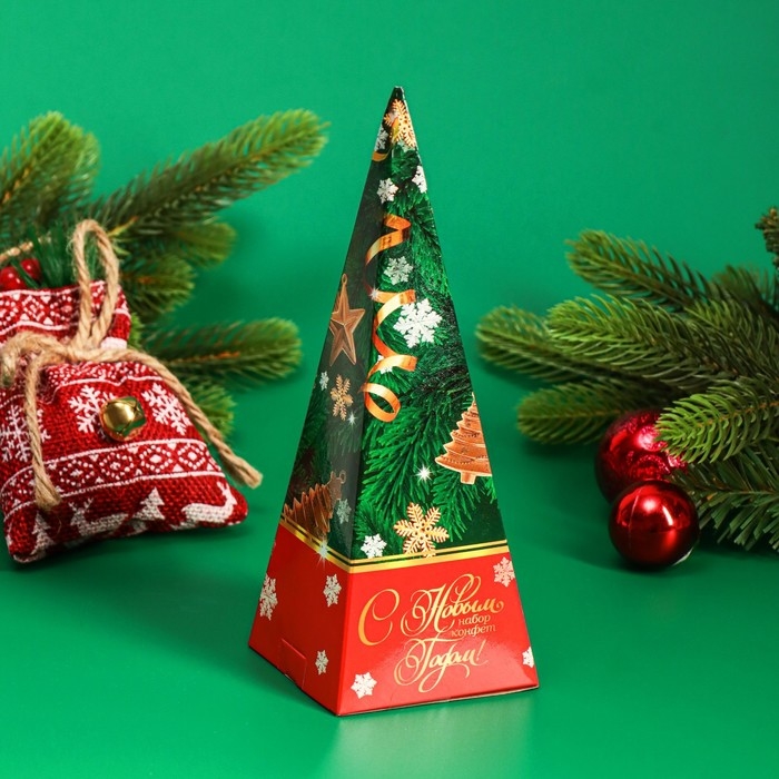 Новый год. Набор шоколадных конфет &laquo;Ёлочка&raquo;, зелёная, 105 г