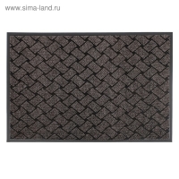 Коврик придверный влаговпитывающий &laquo;Крафт&raquo;, 60&times;90 см, цвет коричневый