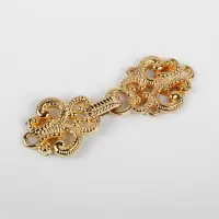 Декоративная застёжка, 4.5&times;1.5 см, цвет золотой