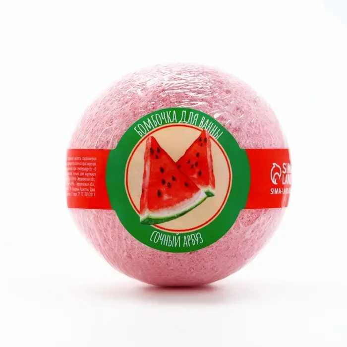 Бомбочка для ванны, 120 г, аромат арбуза, Кладовая красоты