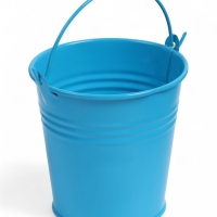 Ведерко декоративное голубое 8x8 см
