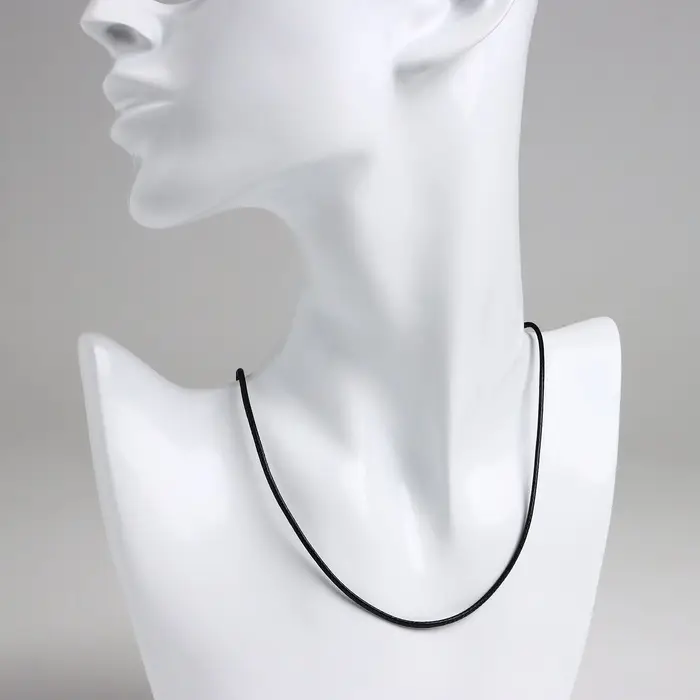 Корейская вощёная нить, 50 см, d=1.5 мм, чёрная