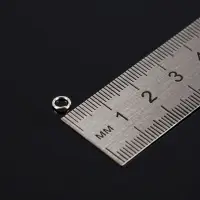 Набор соединительных колец для бижутерии в пластиковом боксе, 6 размеров, цвет серебро