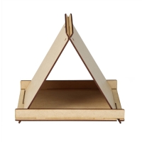 Кормушка-конструктор из ХДФ для птиц &laquo;Терция&raquo; своими руками, 16 &times; 18 &times; 23 см, Greengo