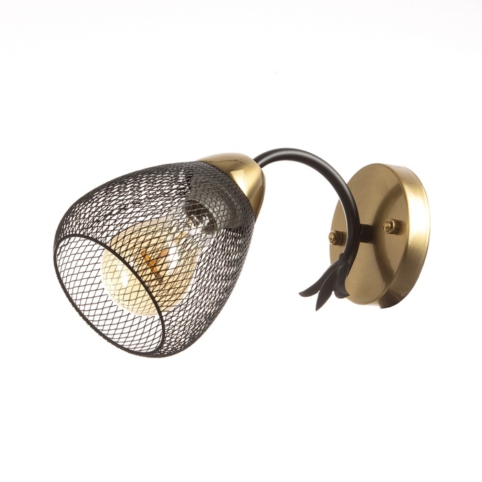 Бра "Дассе" 1хЕ27 40Вт черно-бронзовый 24х13х14 см