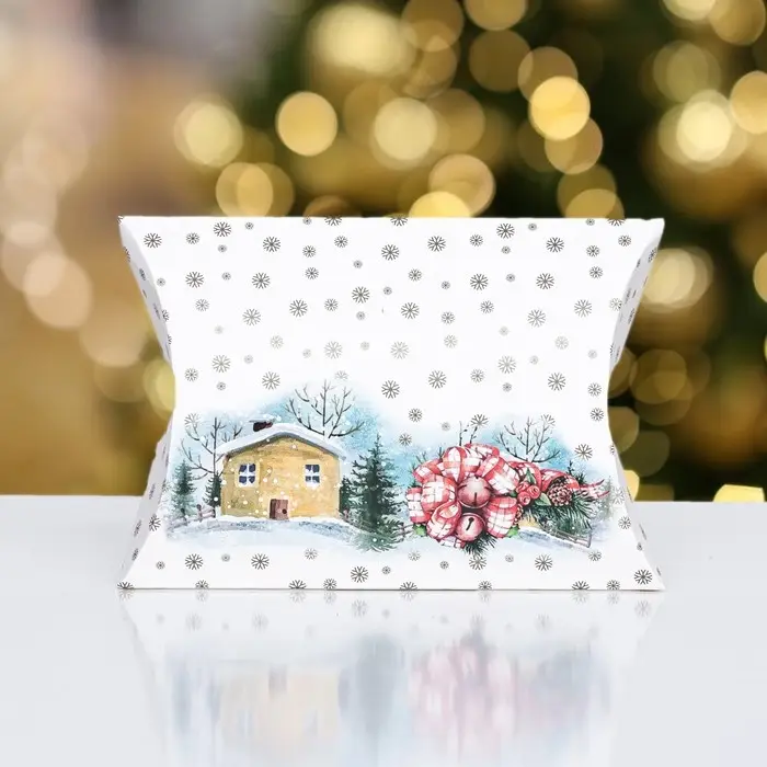 Коробка складная, подарочная новогодняя &laquo;С Новым Нодом и Рождеством&raquo; 15&times;11&times;3 см