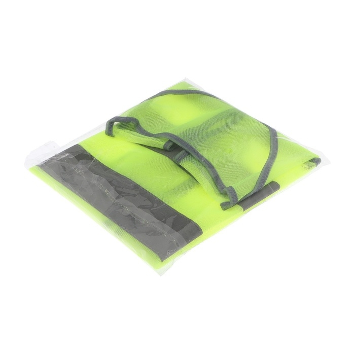 Жилет со светоотражающими полосами, размер 58&times;50 см, салатовый