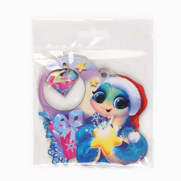 Ёлочная игрушка новогодняя &laquo;Нежность&raquo;, на Новый год, 8,8 х 8,7 см