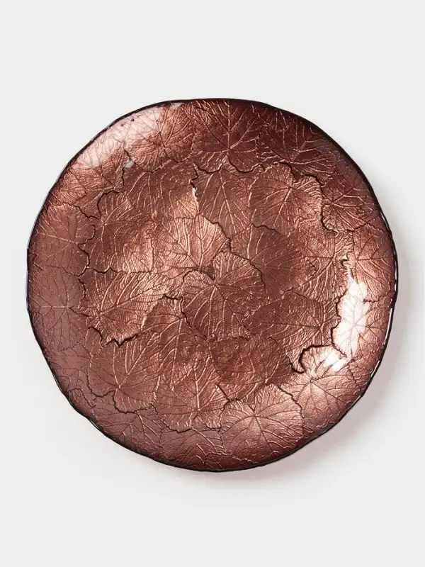 Тарелка "КРАСКИ ОСЕНИ" 21 см, янтарный цвет