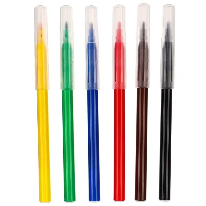 Фломастеры 6 цветов, вентилируемый колпачок &laquo;Тачки&raquo;