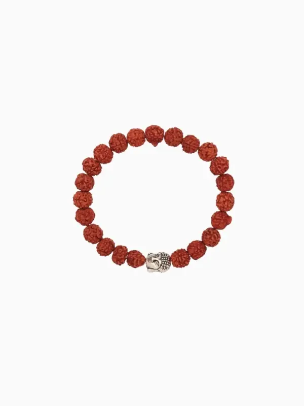 Браслет "Будда" рудракша, длина 18 см