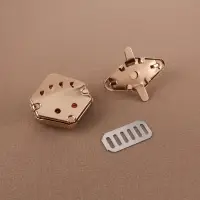 Застёжка для сумки, 3.1&times;3.1 см, цвет золотой