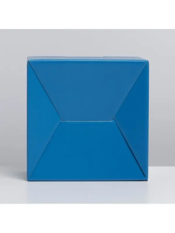 Коробка подарочная складная, упаковка, &laquo;Синяя&raquo;, 15 х 15 х 7 см