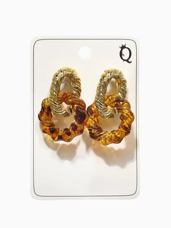 Серьги ассорти &laquo;Леопард&raquo; крученые, цветной в серебре