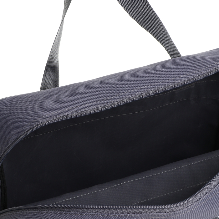 Сумка дорожная 20" на колёсах, отдел на молнии, с увеличением, наружный карман, длинный ремень, цвет серый