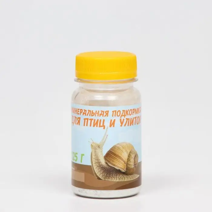 Минеральная подкормка "Пижон" для птиц и улиток, банка, 125 г