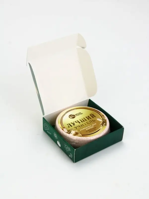 Бомбочка для ванны "Лучший учитель", 100 г, аромат сливочная карамель