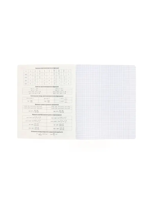 Тетрадь 48 листов в клетку &laquo;Буквица&raquo; Алгебра, белые листы