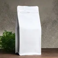 Пакет восьмишовный с клапаном, плоское дно, белый,15&times;32.5&times;9.5 см