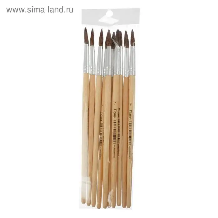 Кисть пони № 7, круглая