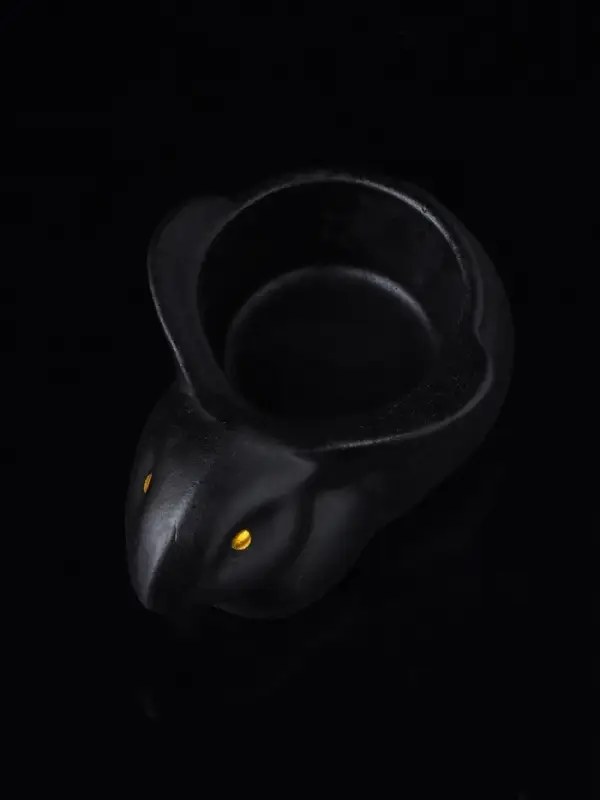 Подсвечник "Заяц" 9х6х4 см, черный