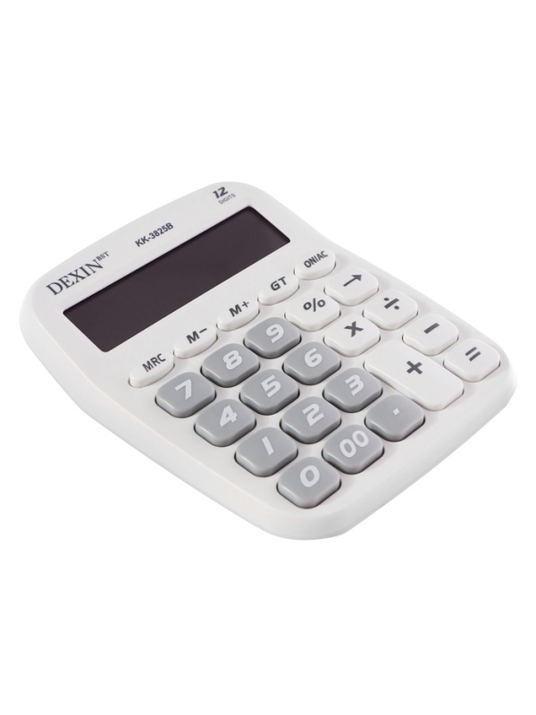 Калькулятор настольный 12-разрядный КК-3825В, белый