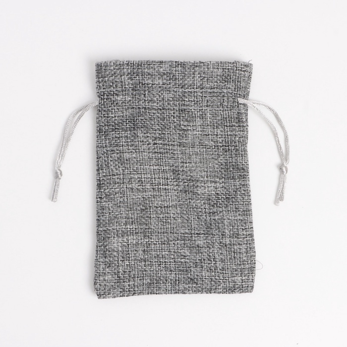 Льняной мешочек для хранения украшений, подарков, трав, 10 х 14 см, набор из 5 штук