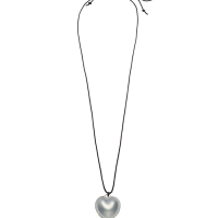 Портупея с кулоном &laquo;Сердечко&raquo; кожа, трансформер, цвет серебро, 150 см