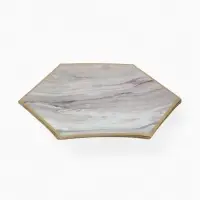 Набор тарелок мрамор белый 23 см. (10 шт)