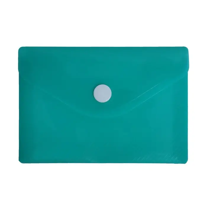 Папка-конверт на кнопке, А7, 180 мкм, Calligrata рифлёная, флуоресцентная, МИКС