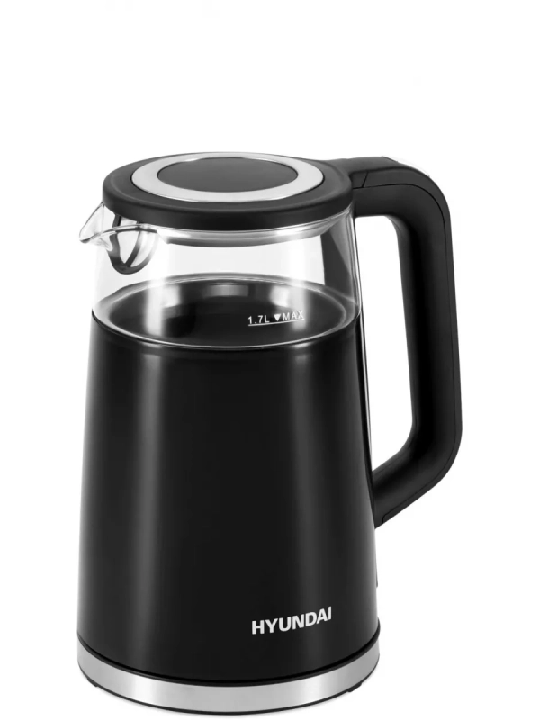 Чайник HYK-G6404 1.7л. 2200Вт черный