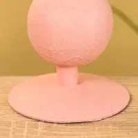 Подсвечник на 1 свечу "Пудровый" с 1 сферой 7,5х7,5х11,5 см