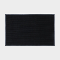 Коврик придверный влаговпитывающий, ребристый, &laquo;Стандарт&raquo;, 80&times;120 см, цвет чёрный