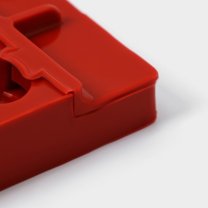 Форма для леденцов &laquo;Батончик&raquo;, силикон, 19&times;11&times;2 см, 5 ячеек (6&times;2,6 см), цвет МИКС