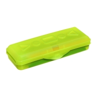 Карандаши 24 цвета Calligrata, ЭКОНОМ, заточенные, шестигранные, пластиковые, пенал-футляр и 3 чернографитных карандаша с ластиком в ПОДАРОК, МИКС