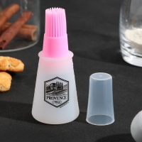 Кисть для масла &laquo;Прованс&raquo;, 11.8 х 5.2 см, силикон, цвет розовый