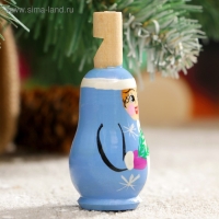 Свистулька &laquo;Снегурочка&raquo;, 3х7 см, микс