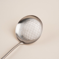 Шумовка из нержавеющей стали SLHome, &laquo;Рустик&raquo; 39&times;12,5 см, цвет серебряный