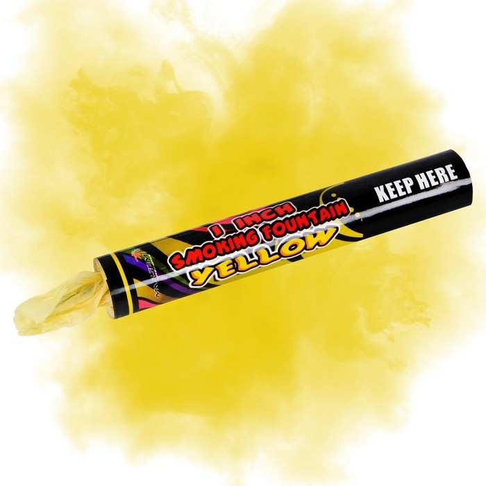Цветной дым жёлтый, 0,8 дюйм, ОПТИ, средняя интенсивность, 60 сек