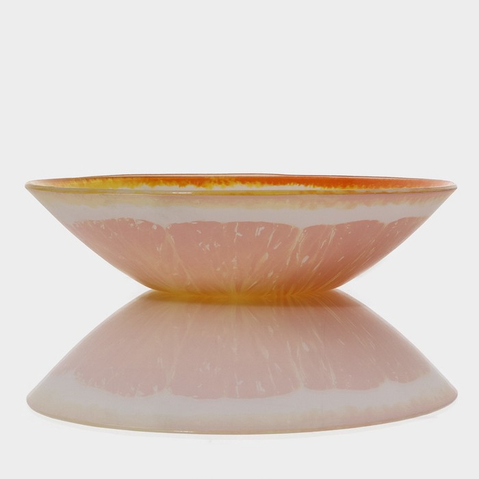 Салатник стеклянный Доляна &laquo;Сочный апельсин&raquo;, 920 мл, 22&times;5 см