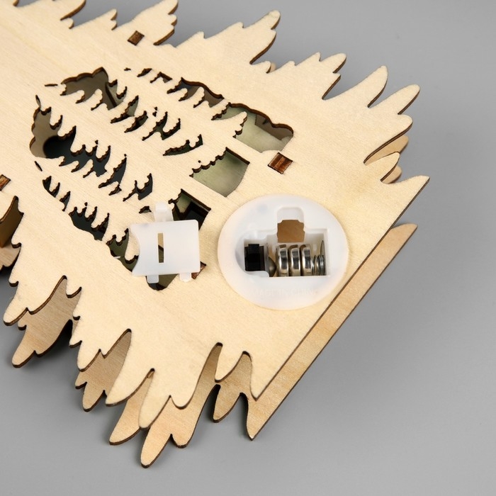 Подвеска световая "Дед Мороз", 13х3x18 см, 6 LED, АААx2 (не в компл.), свечение тёплое белое