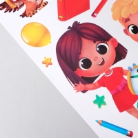 Наклейки витражные на Выпускной &laquo;Выпускной в детском саду&raquo;, 33 х 50,5 см