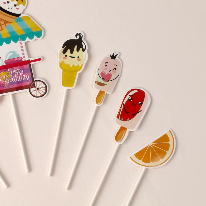 Набор топперов &laquo;Сладкая вечеринка&raquo;, набор 10 шт.