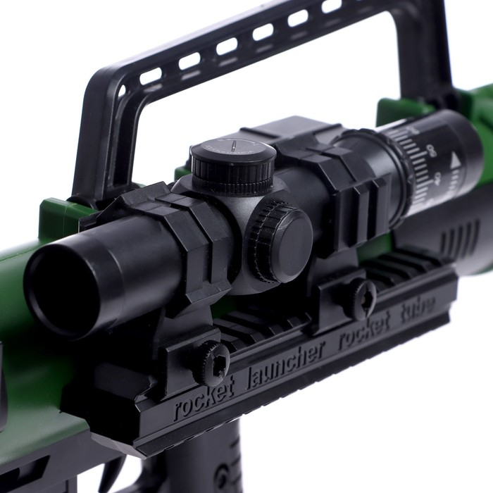 Базука &laquo;Элита&raquo;, свет, звук, стреляет мягкими снарядами, цвета МИКС