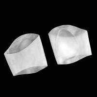 Супинаторы для обуви, амортизирующие, на манжете, силиконовые, 9 &times; 9 см, пара, цвет белый