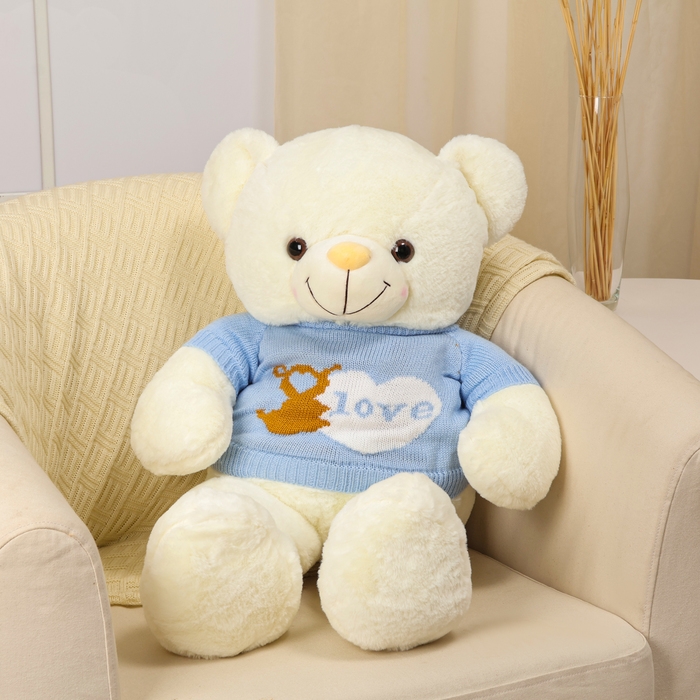 Мягкая игрушка &laquo;Медведь&raquo;, в кофте, 75 см, цвет белый