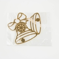 Ёлочная игрушка новогодняя &laquo;Колокольчики&raquo;, на Новый год, 9.8 х 7.9 см.