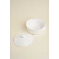 Кастрюля из жаропрочной керамики Доляна &laquo;Бруно&raquo;, 1,57 л, 24,5&times;21,5&times;8 см, цвет белый