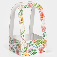 Коробка-переноска для цветов &laquo;Самой прекрасной&raquo;, 12 &times; 12 &times; 22 см