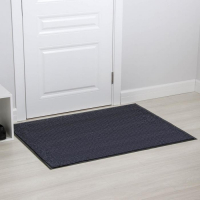 Коврик придверный влаговпитывающий, ребристый, &laquo;Стандарт&raquo;, 90&times;120 см, цвет серый